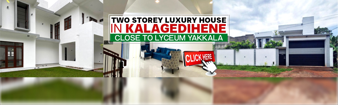 Two Storied Luxury House for Sale at Veyangoda Road, Kalagedihena. Close to Lyceum Yakkala.