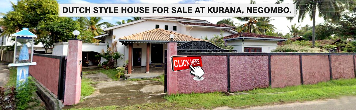 Dutch Style House for Sale at Kurana, Negombo.